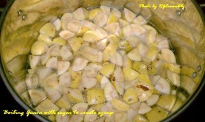 Guava Boiling with sugar